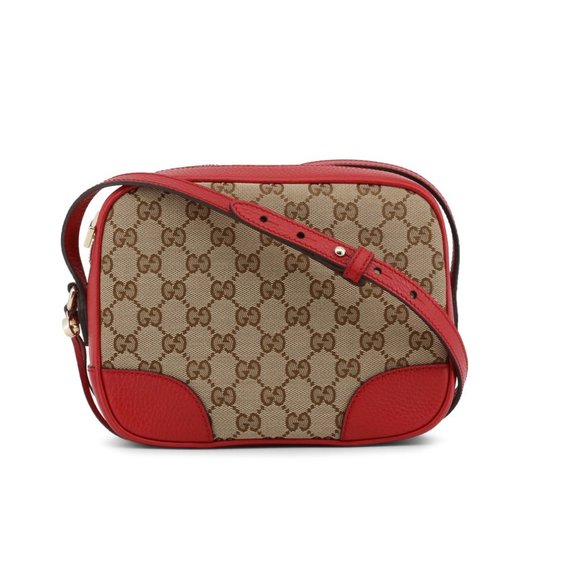 Authentic Gucci GG Crossbody Bag Brown Red - Picture 9 of 9